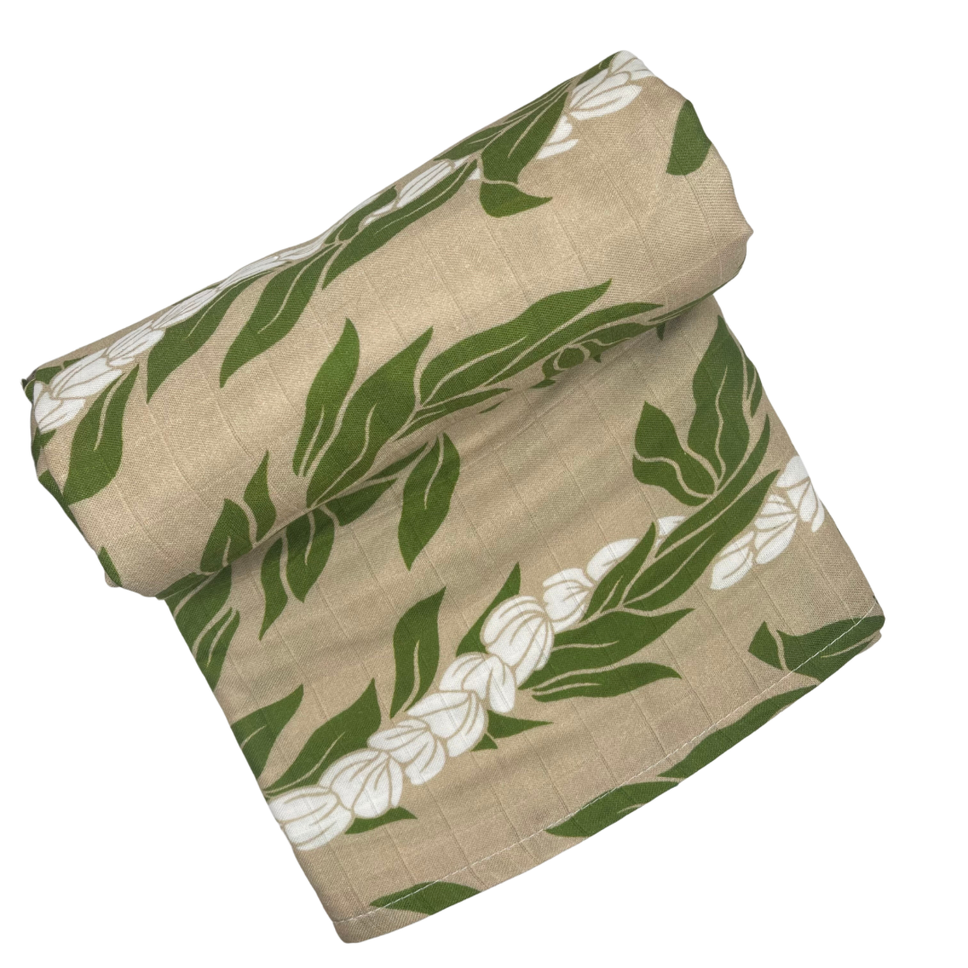 TI LEAF & PIKAKE | BAMBOO MUSLIN BLANKET