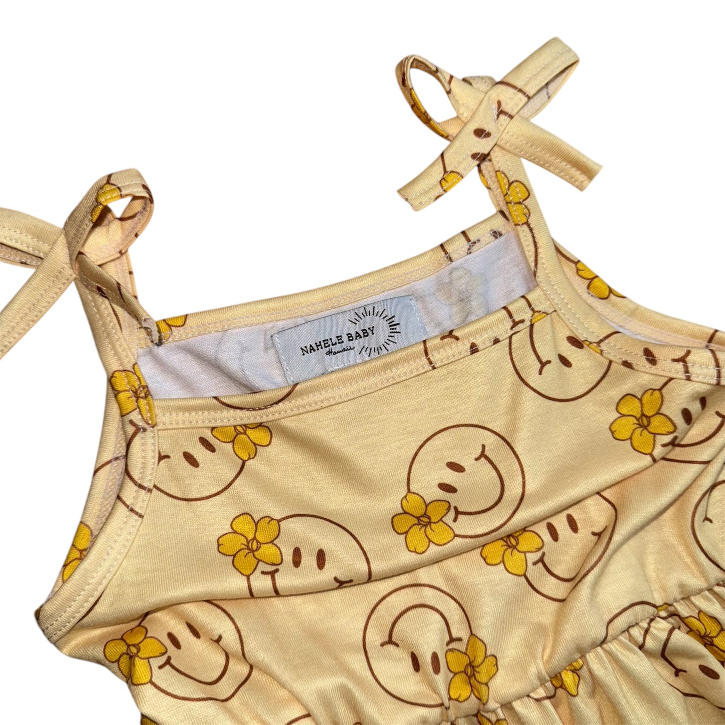 KEIKI, RETRO SMILEY PUAKENIKENI DRESS