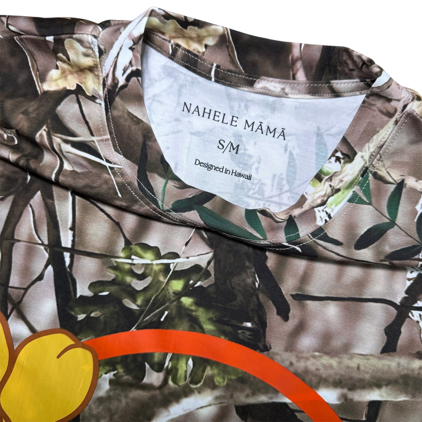 MAMA, OVERSIZED TEE- PUAKENIKENI SMILEY CAMO