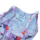 KEIKI, BIRD OF PARADISE LAVENDER PEPLUM TOP