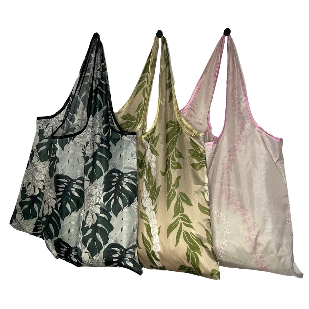 PLUMERIA LEI REUSABLE BAG