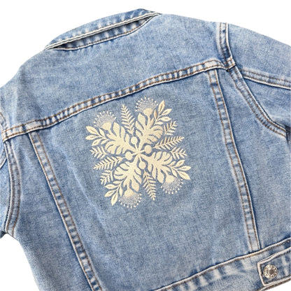 KEIKI, NAHELE QUILT DENIM JACKET