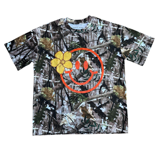 MAMA, OVERSIZED TEE- PUAKENIKENI SMILEY CAMO