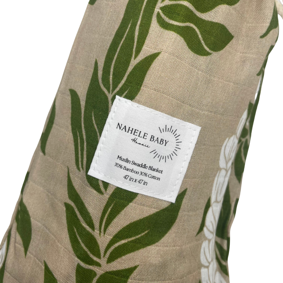 TI LEAF & PIKAKE | BAMBOO MUSLIN BLANKET