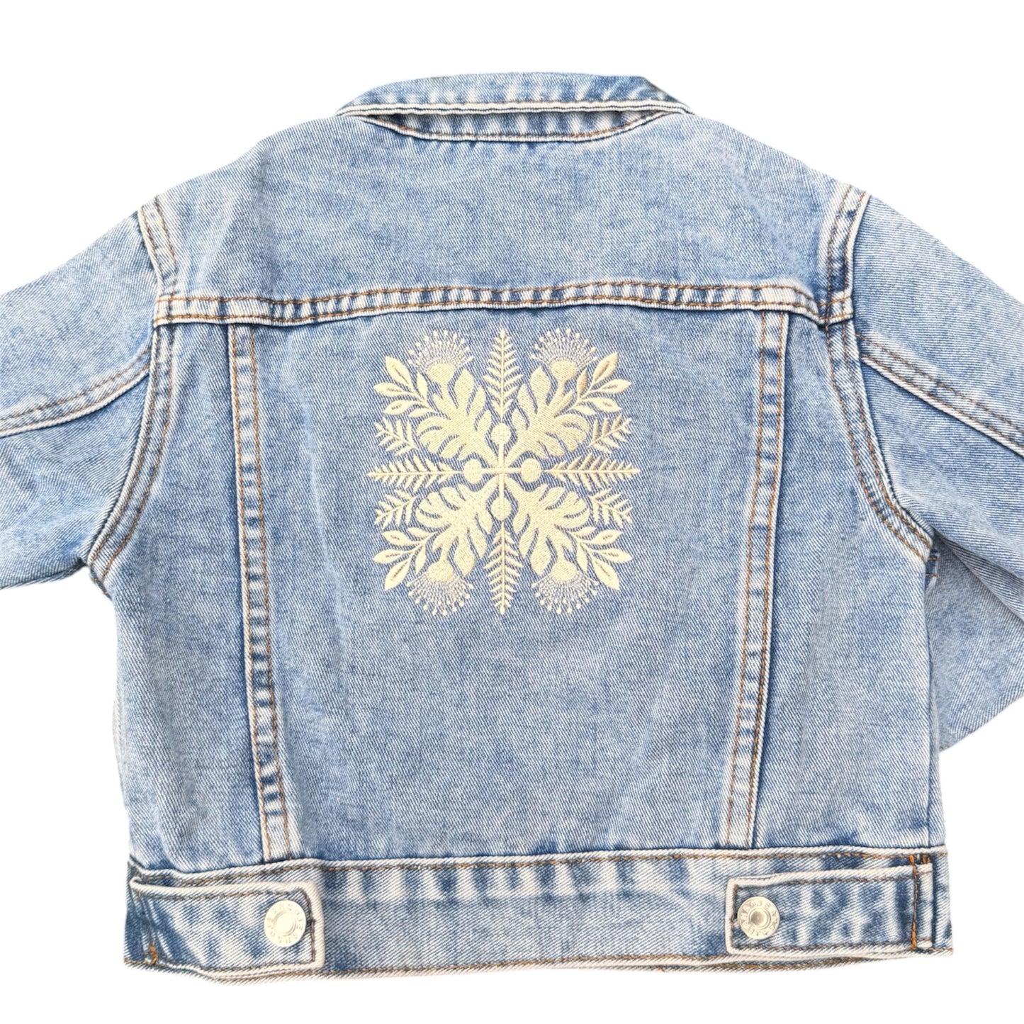 KEIKI, NAHELE QUILT DENIM JACKET