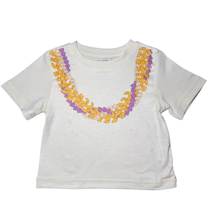 KEIKI, PUAKENIKENI, PIKAKE & CROWN FLOWER LEI TEE