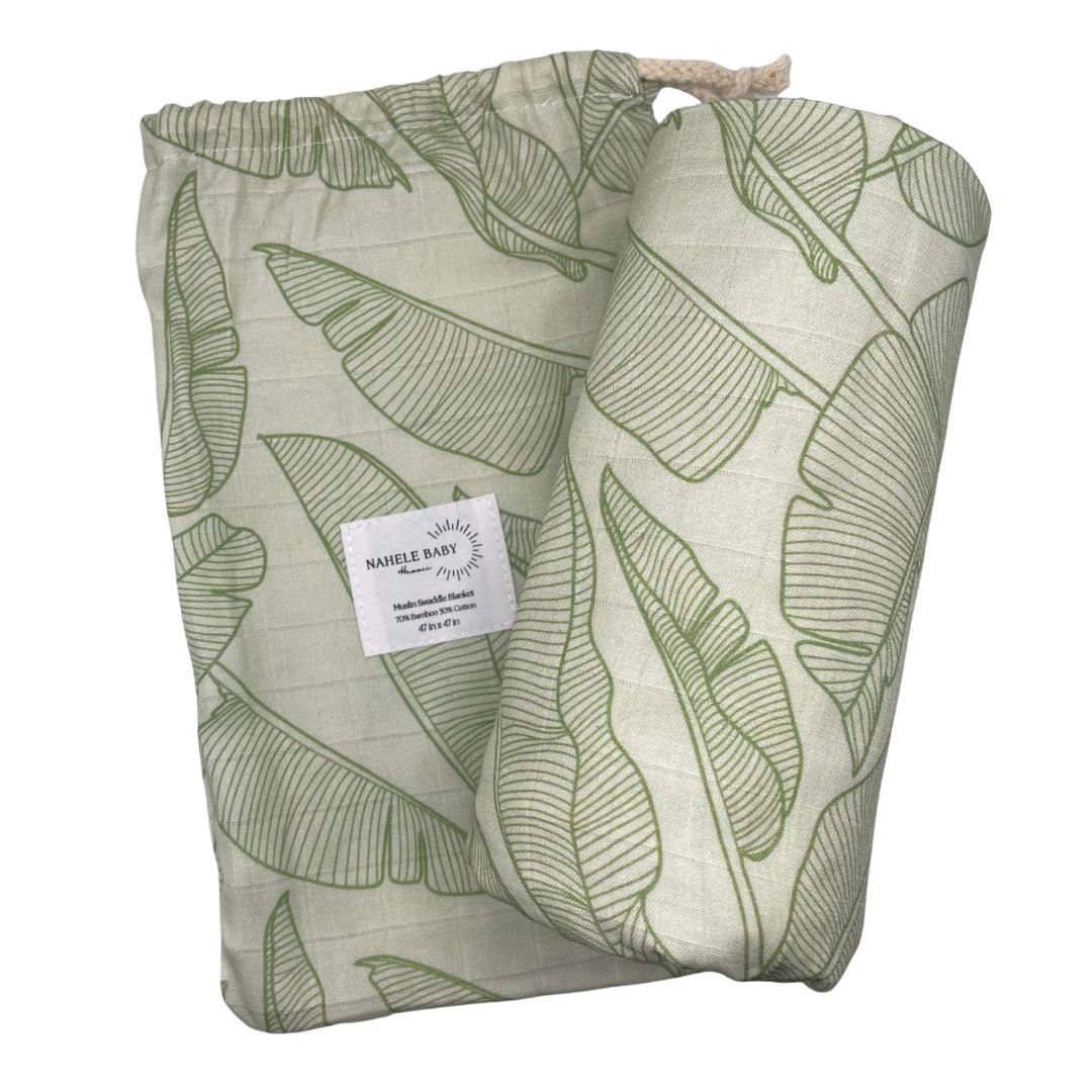 MAI`A LEAF | BAMBOO MUSLIN BLANKET