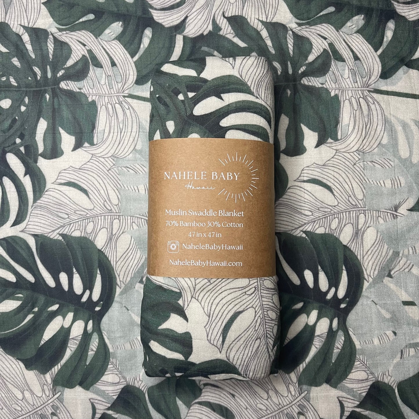 MONSTERA FOREST | BAMBOO MUSLIN BLANKET