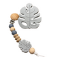 MONSTERA TEETHER & PACIFIER CLIP