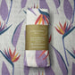 BIRD OF PARADISE, LAVENDER | BAMBOO MUSLIN BLANKET